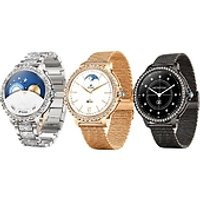 Go Groopie Gomoro Bluetooth Wellness-Tracking Smart Watch - 3 Colours, 2 Straps
