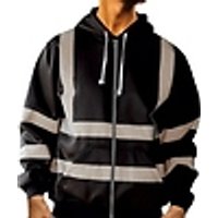 Go Groopie Gomoro Hi-Vis Safety Work Hooded Jumper - 4 Colours, 6 Sizes