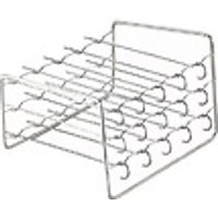 Go Groopie Choose Unique Ltd Stainless Steel Grill Rack with Skewers - 2 Tier Options, Up to 30 Skewers