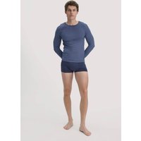 hessnatur Herren Wool-Silk Longsleeve aus Bio-Merinowolle mit Seide - blau - Größe 56 hessnatur Herren Wool-Silk Longsleeve aus Bio-Merinowolle mit Seide - blau - Größe 56