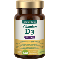 Holland & Barrett Vitamine D3 75mcg – 120 tabletten