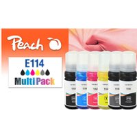Peach 321706 Druckerpatrone 6 Stück(e) Kompatibel Standardertrag Schwarz, Cyan, Grau, Magenta, Gelb