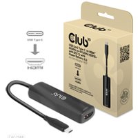 CLUB3D USB Gen2 Typ-C zu HDMI™ 8K60Hz oder 4K120Hz HDR10, DSC1.2, Power Delivery 3.0 Activ Adapter St./B.