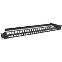 Equip 48-Port Keystone Cat.6 Ungeschirmtes Patchpanel, Schwarz