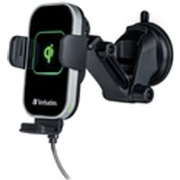 Verbatim FWC-03 Pro Qi Fast Wireless Autoladegerät retail Smartphone Schwarz USB Kabelloses Aufladen Auto