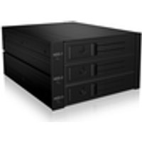 ICY BOX IB-563SSK 2x 5,25 Speicherlaufwerkbehälter Schwarz
