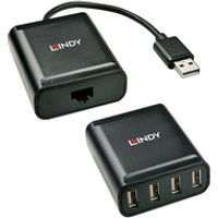 Lindy 42679 Schnittstellen-Hub USB 2.0 Schwarz