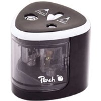 Peach PO102 Elektrischer Bleistiftspitzer Schwarz, Weiß