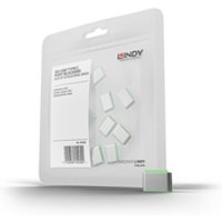Lindy 40438 Schnittstellenblockierung USB Typ-C Grün 10 Stück(e)