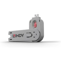 Lindy 40620 Schnittstellenblockierung Türblockierschlüssel USB Typ-A Pink Acrylnitril-Butadien-Styrol (ABS) 1 Stück(e)
