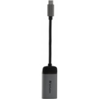 Verbatim 49143 Videokabel-Adapter 0,1 m USB Typ-C HDMI Schwarz, Silber