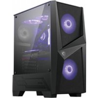 MSI MAG Forge 100M Midi Tower Schwarz, Transparent