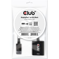 CLUB3D DisplayPort™ to VGA Black Active Adapter M/F