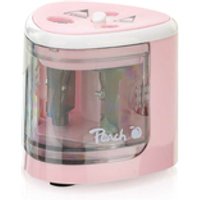 Peach PO102 Elektrischer Bleistiftspitzer Rose, Weiß
