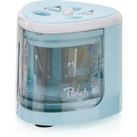 Peach PO102 Elektrischer Bleistiftspitzer Blau, Weiß
