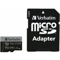 Verbatim 47046 Speicherkarte 512 GB MicroSDXC UHS-I Klasse 10 Verbatim 47046 Speicherkarte 512 GB MicroSDXC UHS-I Klasse 10
