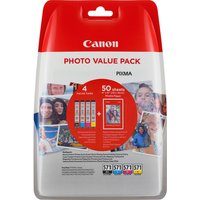 Original Canon CLI-571 Ink and Paper Value Pack