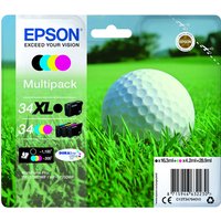 Original Epson 34XL/34 High Capacity Ink Cartridge Multipack (B/C/M/Y)