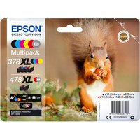 Original Epson 478XL/378XL High Capacity 6 Colour Ink Cartridge