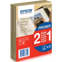 Original Epson Premium Glossy Photo Paper 10x15cm (2 x 40 Sheets)