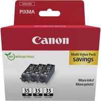 Original Canon PGI-35BK Black Ink Cartridge Triple Pack