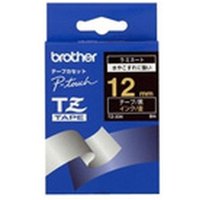 Original Brother P-Touch TZ334 12mm Tape - Gold on Black