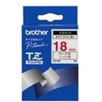 Original Brother P-Touch TZE242 18mm Gloss Tape - Red on White