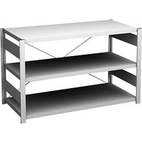 eurokraft pro single-sided, single-sided, HxWxD 825 x 1300 x 600 mm, grey, standard shelf unit