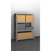 eurokraft pro shelf height 1500 mm, shelf height 1500 mm, standard shelf, width x depth 1300 x 500 mm