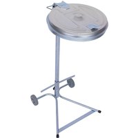for capacity 120 l, 2-wheeled base, for capacity 120 l, 2-wheeled base, zinc plated, steel lid