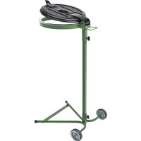 for capacity 120 l, 2-wheeled base, for capacity 120 l, 2-wheeled base, green, plastic lid