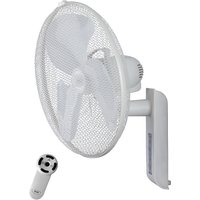 Wall Fan With Remote Control | Matt Light Grey Finish