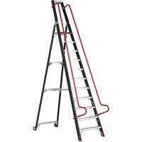 Altrex with safety hand rails, with safety hand rails, 11 steps incl. platform