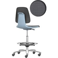 high chair with sit-stop castors and foot ring, high chair with sit-stop castors and foot ring, Supertec seat,