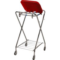 for capacity 120 l, square holding frame, for capacity 120 l, square holding frame, red, height 1030 mm