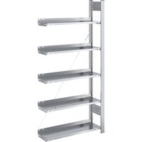 hofe shelf height 1750 mm, single sided, shelf height 1750 mm, single sided, extension shelf unit, WxD 750 x 300 mm