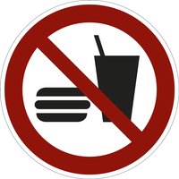 no eating and drinking, pack of 10, no eating and drinking, pack of 10, film, Ø 100 mm