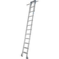 KRAUSE with wheels on top for round tubing rail system, with wheels on top for round tubing rail system, 11 steps