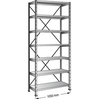 height 2640 mm, shelf width 1000 mm, height 2640 mm, shelf width 1000 mm, depth 800 mm, standard shelf unit