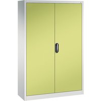 C+P WxD 1200 x 400 mm, WxD 1200 x 400 mm, light grey / viridian green