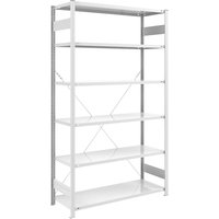 eurokraft pro shelf unit height 2500 mm, shelf unit height 2500 mm, standard shelf unit, shelf WxD 1300 x 600 mm