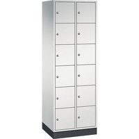 C+P 2 compartments, 2 compartments, light grey body, light grey doors