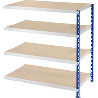 eurokraft basic D 800 mm, with moulded chipboard shelves, D 800 mm, with moulded chipboard shelves, extension shelf unit, HxW 1508 x 1525 mm