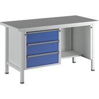 ANKE 3 drawers, ½ shelf, 3 drawers, ½ shelf, universal worktop, full extension