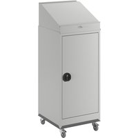 eurokraft pro comprised of a tool cupboard, pedestal desk and wheeled base, comprised of a tool cupboard, pedestal desk and wheeled base, light grey door
