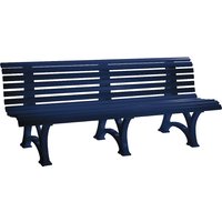 Park Bench Made Of Plastic | 13 slats | Width 2000 mm | Steel Blue