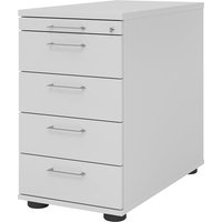 eurokraft pro 1 utensil drawer, 4 drawers, 1 utensil drawer, 4 drawers, light grey