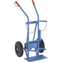 eurokraft pro for 2 steel cylinders, content 40 / 50 l, for 2 steel cylinders, content 40 / 50 l, solid rubber tyres