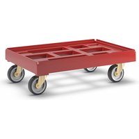 LxW 610 x 410 mm, made of HDPE, welded, LxW 610 x 410 mm, made of HDPE, welded, flame red