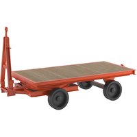 2-wheel turntable steering, max. load 8 t, 2-wheel turntable steering, max. load 8 t, platform 2.5 x 1.25 m, solid rubber tyres